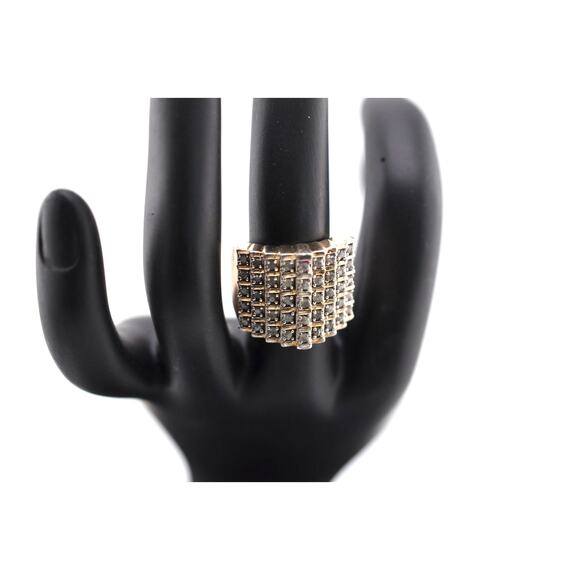 JWBR 925 Sterling Silver Diamond Ring Size 7 - Picture 1 of 3